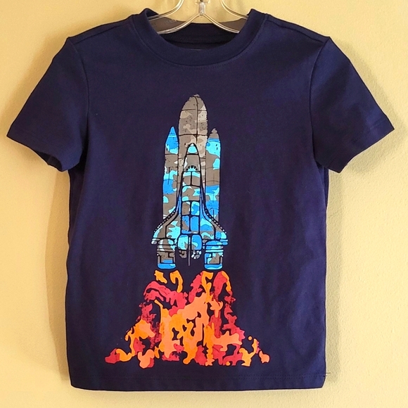 Navy spaceship tee shirt - Picture 1 of 4